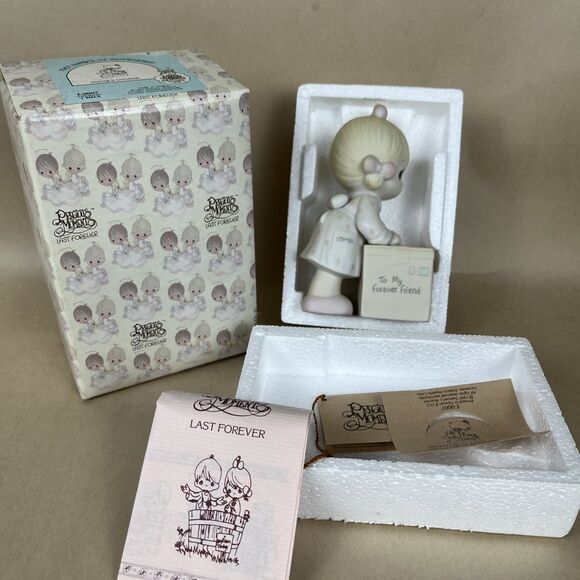 Precious Moments “Sharing is Universal” To My Forever Friend E-0007 1987‎ Boxed - Picture 9 of 9